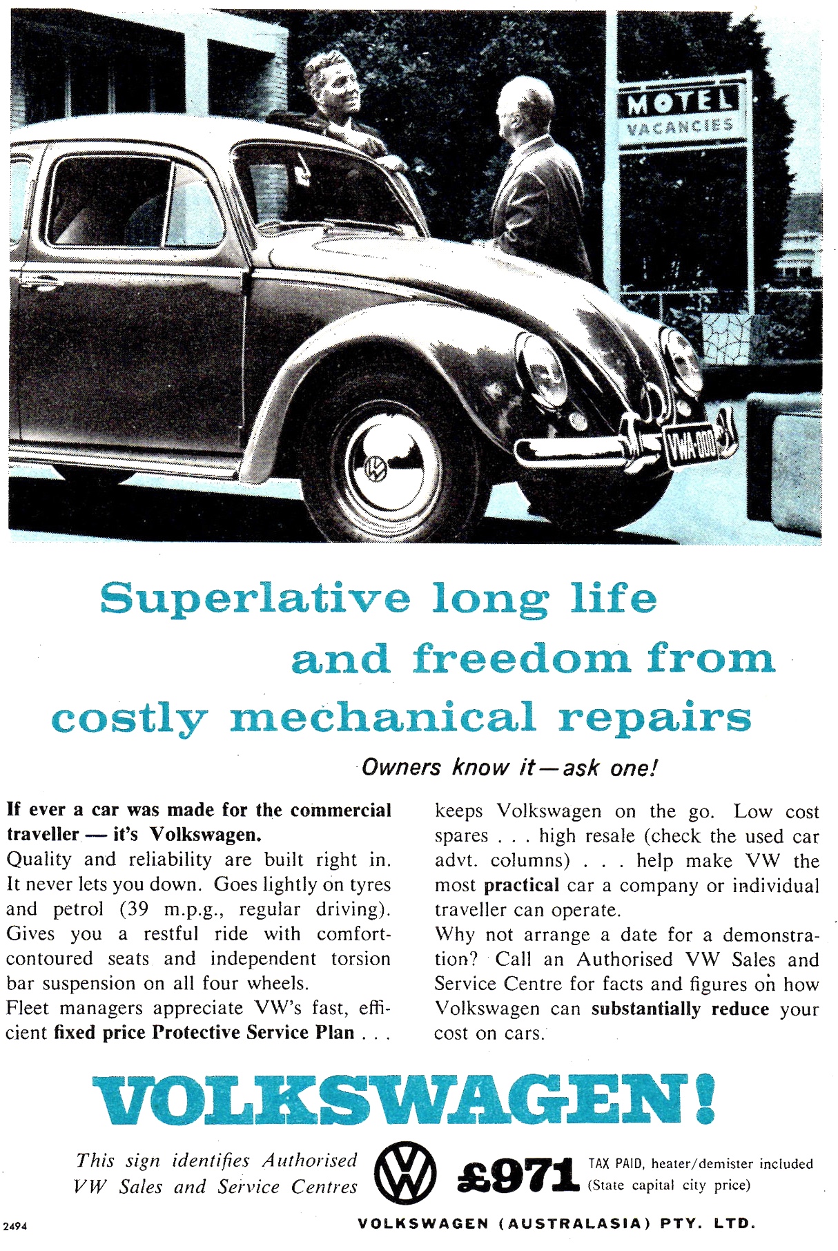 1960 Volkswagen Beetle Superlative Long Life And Freedom
